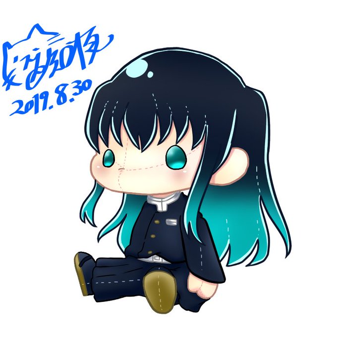 猫西 知夜(こにしちゃんまる)さんがTwitterに投稿した時透無一郎(鬼滅の刃)のイラスト。