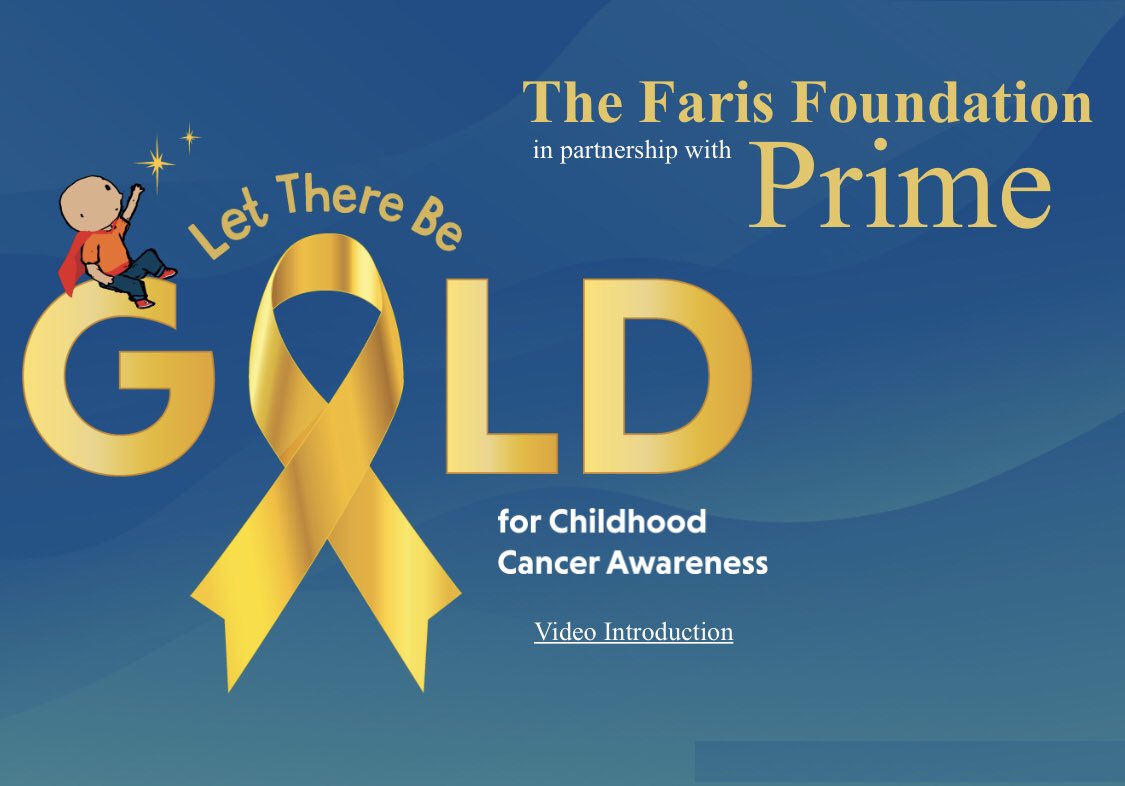 46 children will be told they have cancer today. With your $2 donation, you’ll help fund childhood cancer research through <a href="/FarisFoundation/">The Faris Foundation</a>. letherebegold.org 

#LetThereBeGOLD #Prime