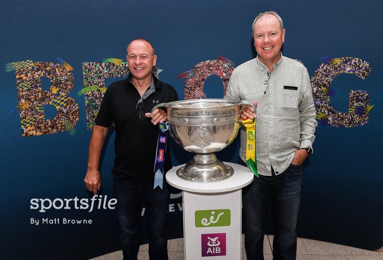 Who were the last two Rossies to get their hands on Sam Maguire? 🏆 

John Conroy, left, and Enda Raftery from Tulsk, Co. Roscommon, back from Chicago to watch the All Ireland Final with Sam Maguire at the GAA’s Home for the Match stand at <a href="/DublinAirport/">Dublin Airport</a> this morning.