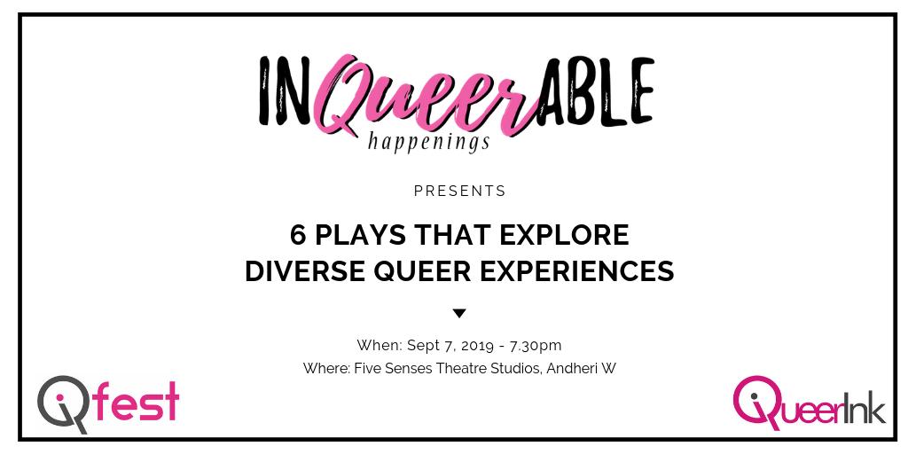 InQueerAble Happenings: Curating & developing Indian queer content in the arts. Our first theatre presentation, a collection of 6 plays that explore diverse queer lives. >> Tickets: buff.ly/2LkCXxL >> Crowdfunding effort: buff.ly/2LjWjTk >> Want to sponsor? DM me.