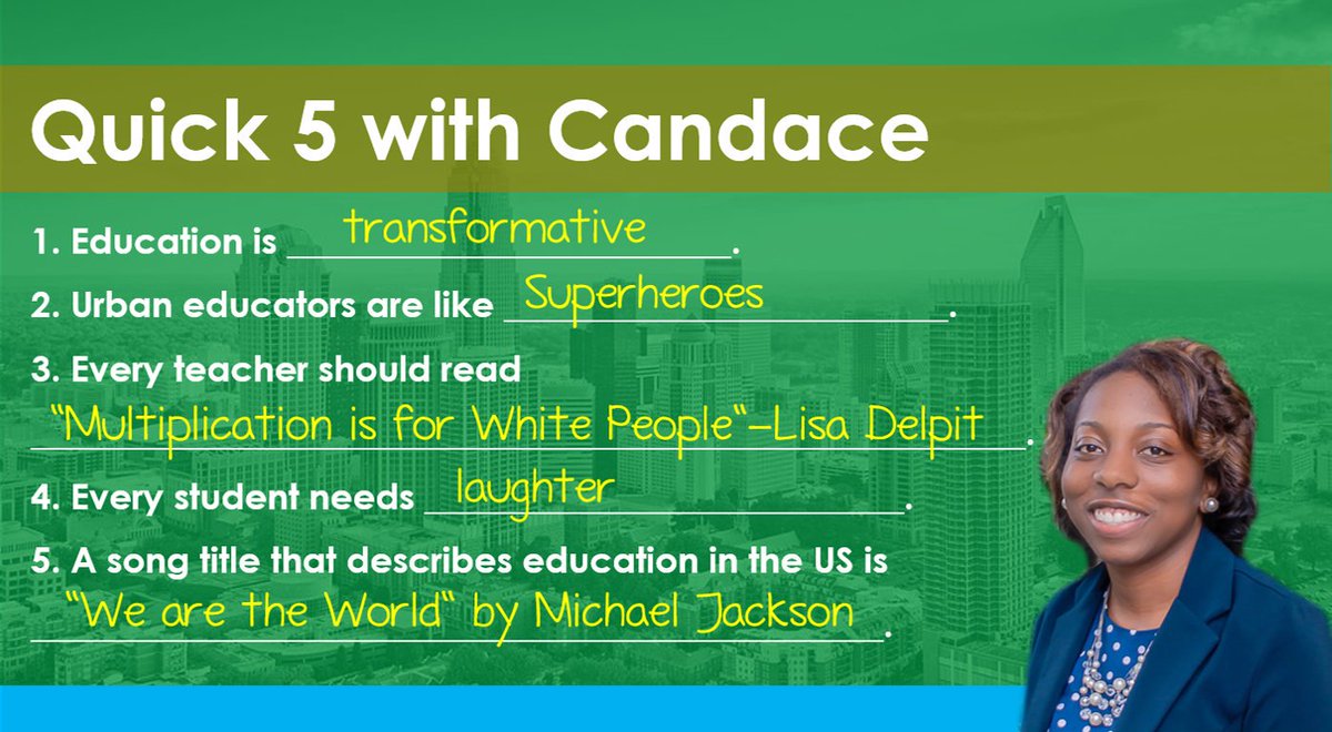 urbaned4change's tweet image. UEC #FeatureFriday 
#Quick5 with Candace Chambers. @Candace_writer