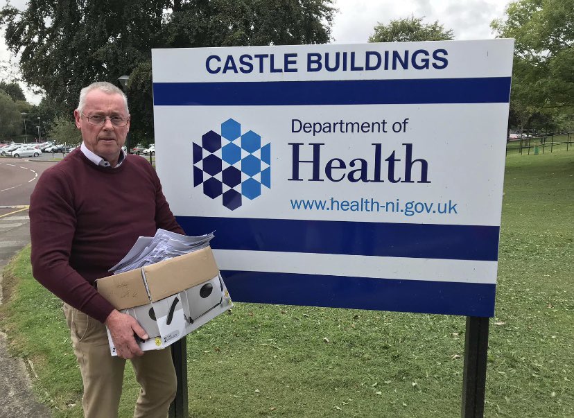 gildernewm's tweet image. I called into the Stroke Hub in Enniskillen this morning to commend all the volunteers on a job well done @FermanaghS the last of 6k+ forms away to @healthdpt now!
