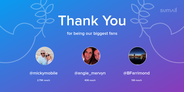 CBS1962's tweet photo. Our biggest fans this week: mickymobile, angie_mervyn, BFarrimond. Thank you! via https://t.co/pBosipkUXo https://t.co/Bnj1VL8tBP