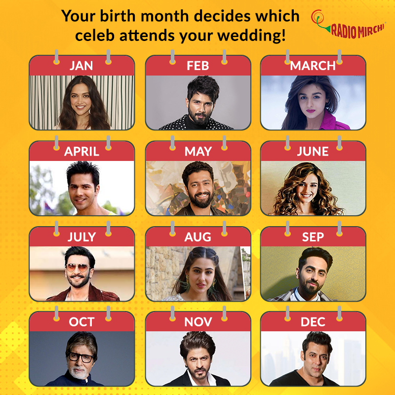 mirchiplus's tweet photo. Tell us which celebrity do you have dancing at your baraat? 
#Mirchimemes #BollywoodCelebs #DeepikaPadukone #ShahidKapoor #AliaBhatt #VarunDhawan #DishaPatani #RanveerSingh #SaraAliKhan #AyushmannKhurrana #AmitabhBachchan #SRK #SalmanKhan https://t.co/hjqEOMOKuG