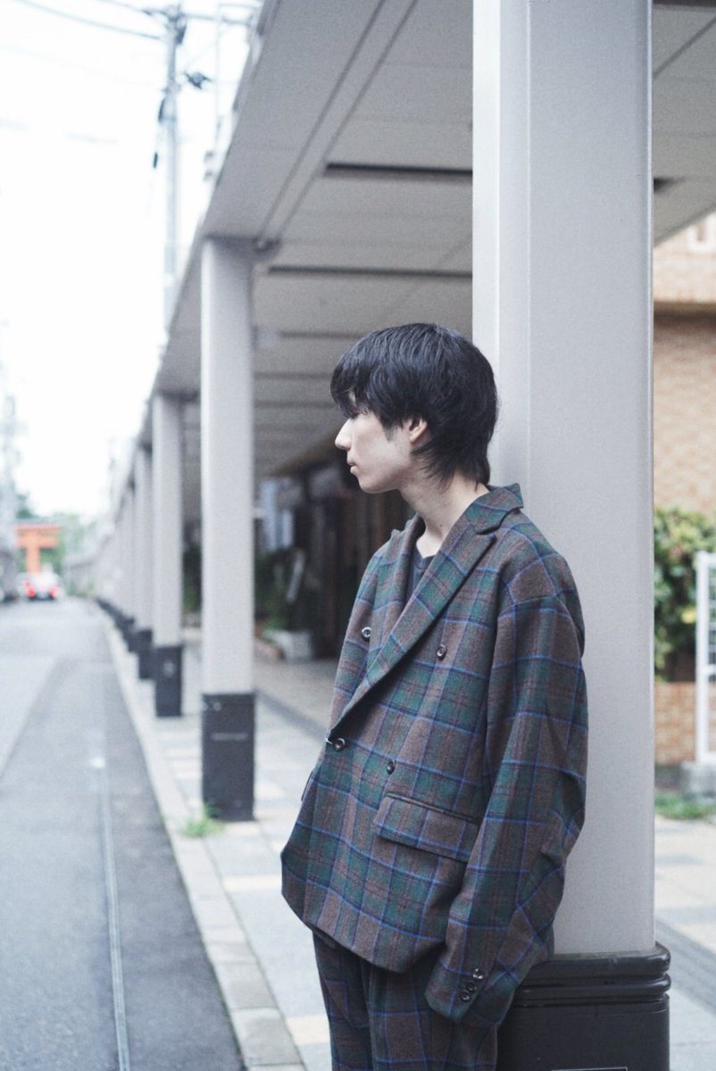 JieDa PLAID TAILORED JACKET/ TUCK SLACKS