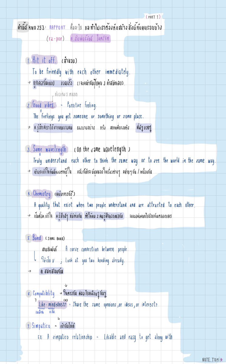 note_topia's tweet photo. #คํานี้ดี  #podcast
Knd.253 : Rapport คืออะไร ทำไมเราต้องหัดสร้างสิ่งนี้กับคนรอบข้าง 

; ฟังให้มากกว่าพูด
; rapport สร้างได้นะ เป็นสิ่งที่ดี
; เพราะเรา เป็นสิ่งมีชีวิตที่ผูกพันธ์กันทางอารมณ์ เกิดความเห็นอกเห็นใจกัน จะทำให้เข้าใจกันมากขึ้น (emphathy) https://t.co/fHKHrLNFUB