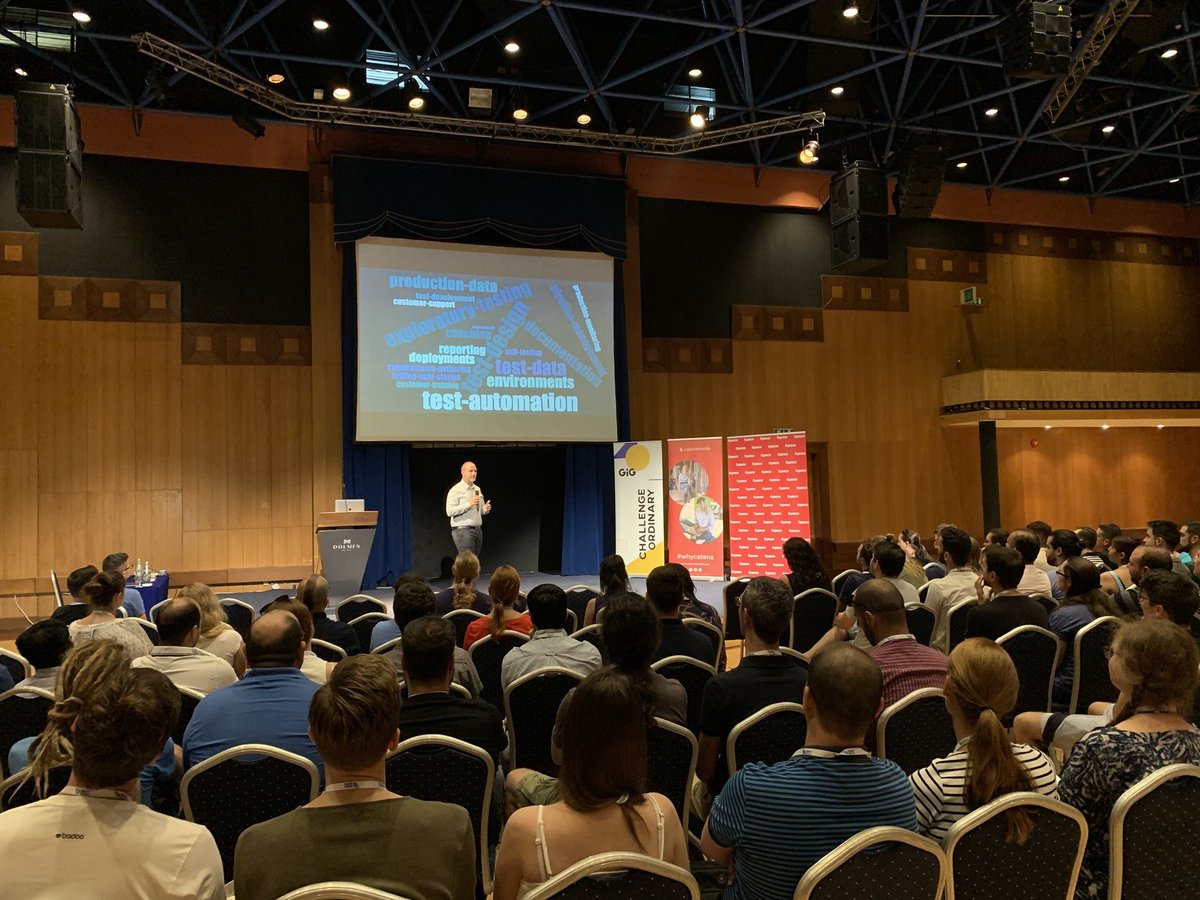 testislandmalta's tweet photo. And we're off! 🤩 Thank you, Dr @markmicallef, for your awesome keynote 🙏🙏

Workshops up next 💪💪

#TestIsland2019

Test Island 2019 is kindly sponsored by @catenamedia, Tipico Careers &amp; @GIG_online https://t.co/67w9fvW2fE