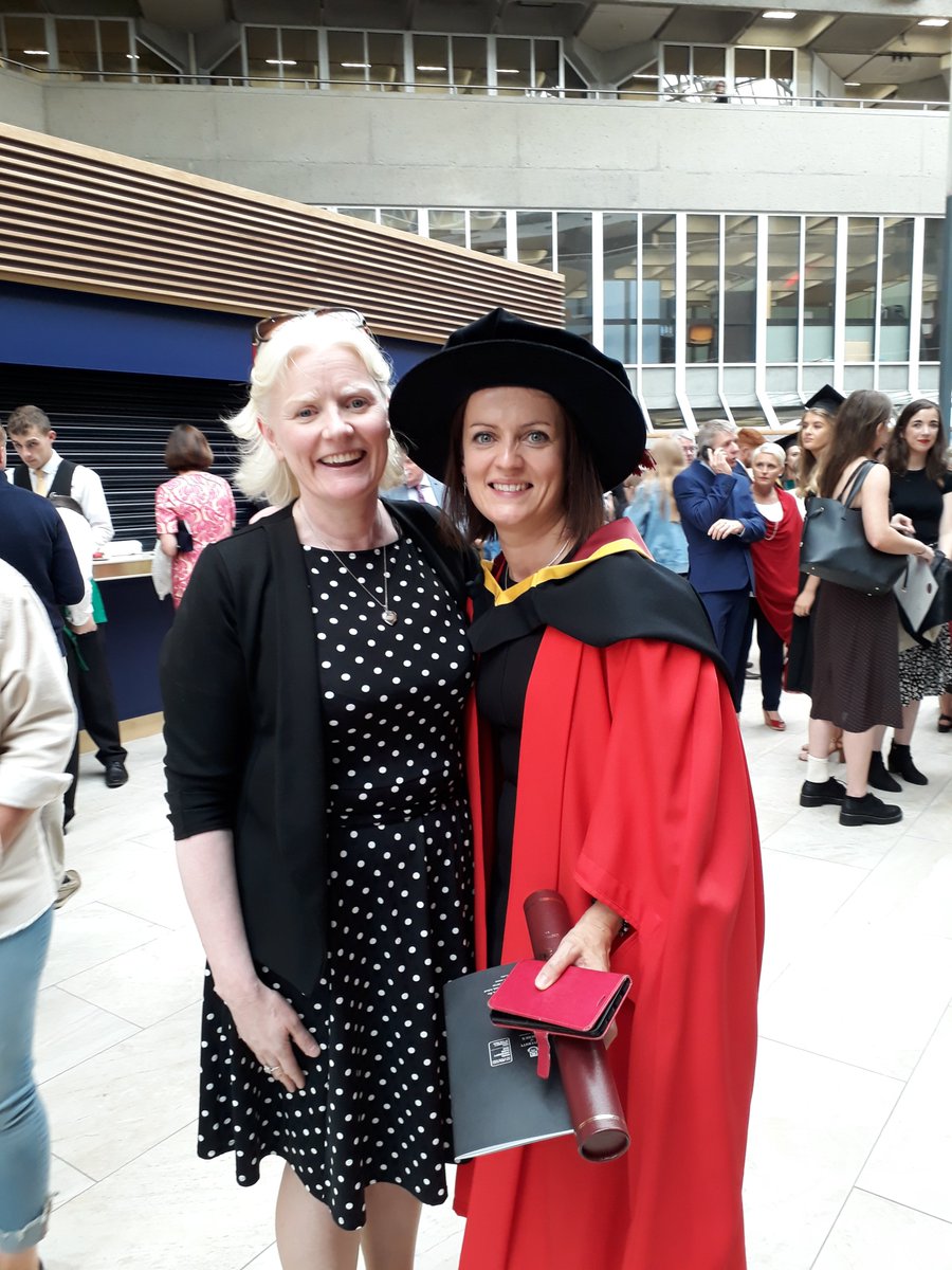 RWCUL's tweet photo. Another proud moment for us here in the Regional Writing Centre. A big congrats to Anne O'Conner, a former tutor of ours, who graduated this week with her PhD! Well done Anne! #RWCUL #ULgraduation https://t.co/e3WUTfGtA3