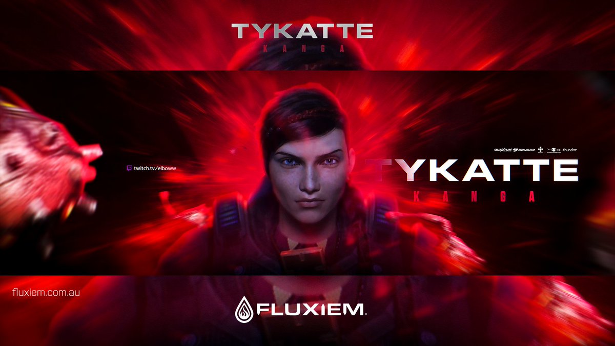 Fluxiem's tweet photo. Gears 5, Kate Diaz themed banner for @TyKatte. First works I have made since being back from holiday. Feels good to stretch the fingers! 

Cheers <3

email: justin@fluxiem.com
https://t.co/xMESctGeHj https://t.co/pT6UKDjQA0