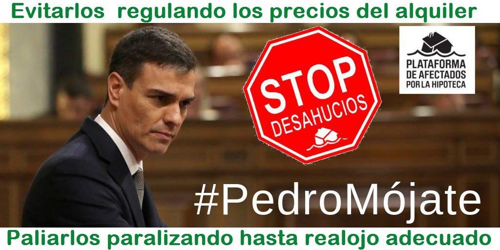 LA_PAH's tweet photo. @sanchezcastejon Hoy nos sentado en esa mesa, sólo para decirle a la cara al Presidente que dejen de obedecer a los bancos y protejan el derecho a la vivienda.
Cada día que pasa, podríamos tener un nuevo gobierno que detuviera 200 desahucios al día
#PedroMójate https://t.co/ZsIaTlRTBN