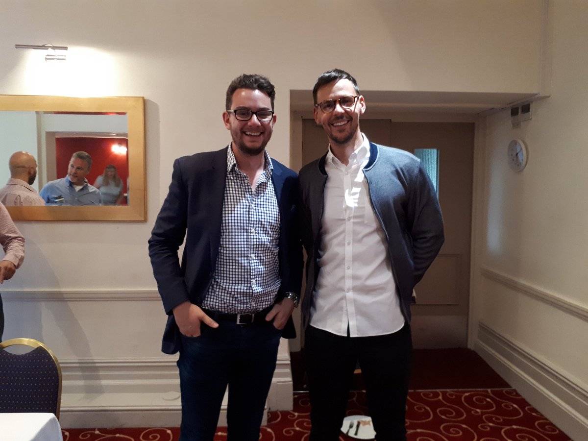 MichelleHayTrng's tweet photo. Some confusion this am @BowdonBusinessC about these two. Clarity @JBColeUK on the left and #Joel @WWTWNorthWest #brothersfromanothermother Nice to see you both 😀 https://t.co/RDxvEhVv9t