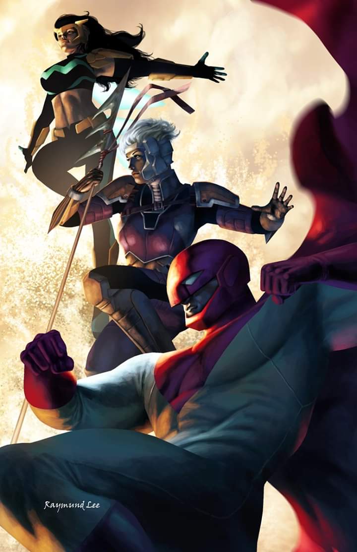 "Three Stars and The Sun"

Done! Minimal background work to set the lighting and shading study. Background colors affect object hues. ;)
#marvelcomics #agentsofatlas #icanmakecoverartworksforyoumarvelcomics