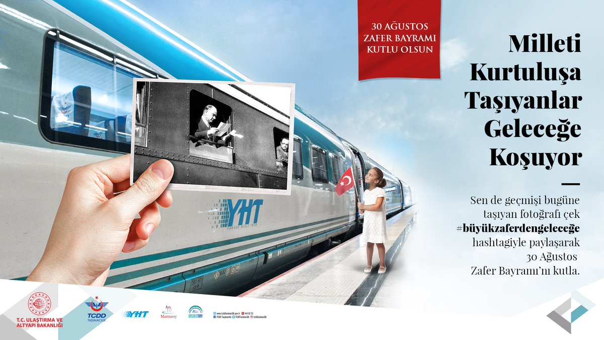 #30Ağustos #ZaferBayramı Kutlu Olsun
Milleti Kurtuluşa Taşıyanlar Geleceğe Koşuyor.
Sen de geçmişi bugüne taşıyan fotoğrafı çek #büyükzaferdengeleceğe hashtagiyle paylaşarak 30 Ağustos Zafer Bayramı'nı kutla.