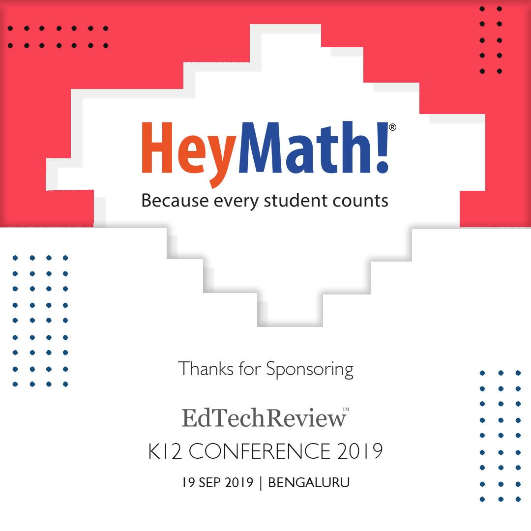 etr_in's tweet photo. EdTechReview is happy to announce HeyMath! as Associate Partner at the K12 Ed Tech Conference Bengaluru 2019. Meet the HeyMath! team at Taj MG Road, Bengaluru on 19 Sep, 2019. Register here : https://t.co/RWX1XFmUGu #elc19 #etr19 #edtech #education #elearning #edchat #21stedcha https://t.co/8DsLVW03OK