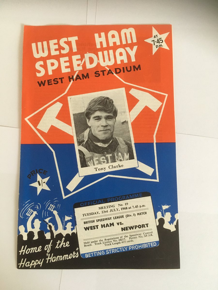MerlinBooks's tweet image. **ENDING TODAY**
FOUR x West Ham Speedway Programmes 1968 (July 2, 9, 16 &amp;amp; 23)

Starting bid £9.99 FREE P&amp;amp;P

ebay.co.uk/itm/1740066305…

@SkySportsNews #Halifax #Newport #kingslynn #Sheffield @KingsLynnFC @BBCLookNorth @SheffieldUnited @motorcycledaily @HondaUKBikes @KTM_Racing