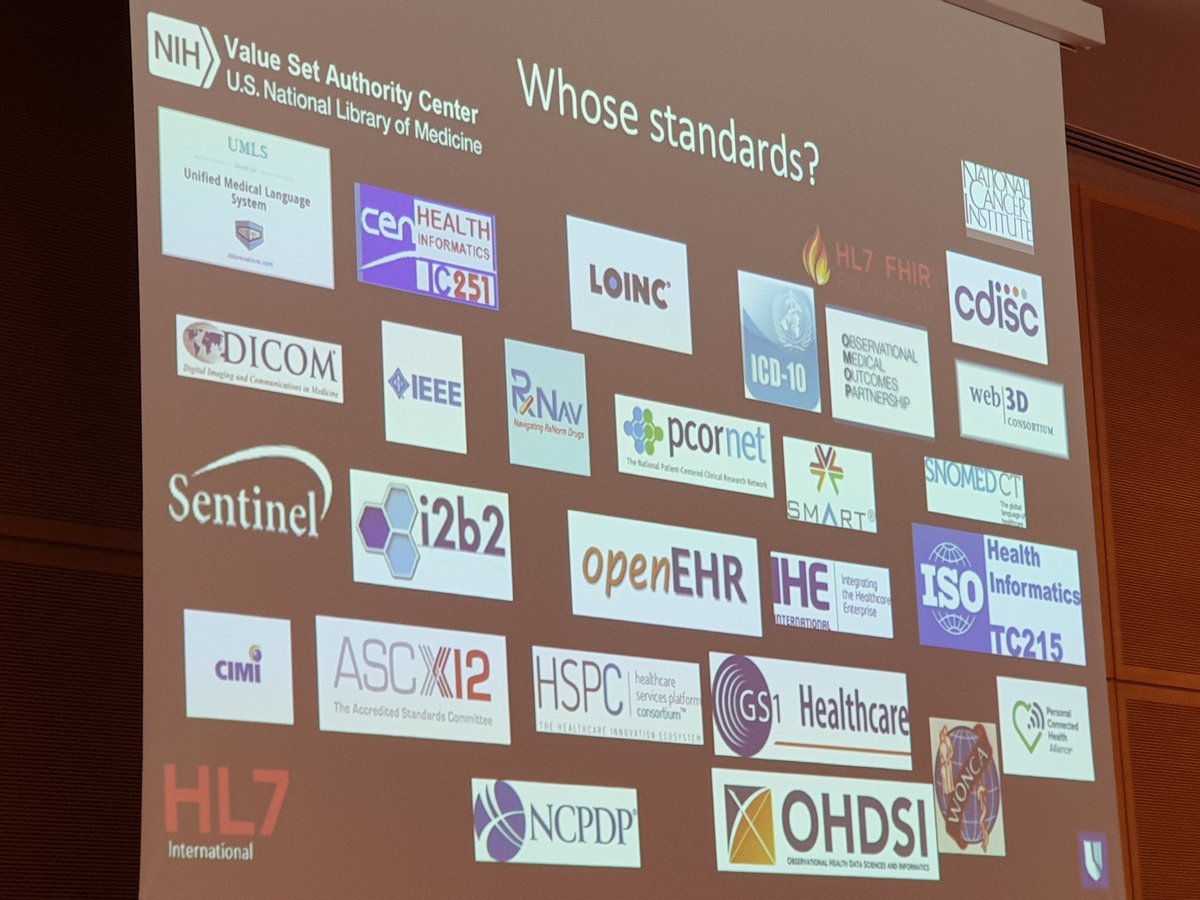 keesvanbochove's tweet photo. Important task #MedInfo2019: clarify purposes of standards:
- @openEHR is for clinical information models
- @HL7 #FHIR is for healthcare data exchange between systems
- @OHDSI #OMOP is for observational analytics
- @i2b2tranSMART for clinical research
etc.
https://t.co/GSDW2h6omv https://t.co/M9DARR2mwW