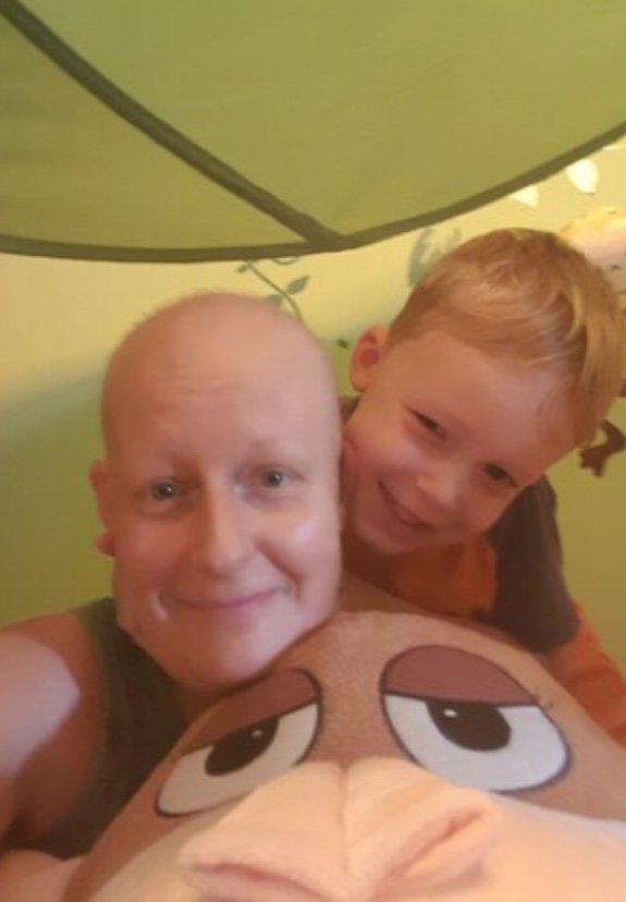 The Well for Wellbeing Annual Garden party hosts Andrea and Brian from Home Farm Crafts presenting the cheque for the amazing amount raised and the winners of the name the monkey competition and Tesco hamper. Thank you to you all