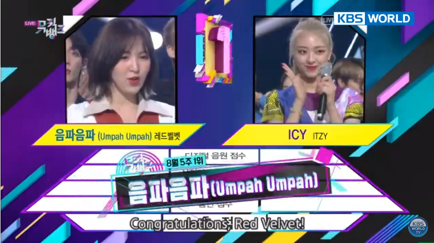 rvelites's tweet photo. Red Velvet's Umpah Umpah won 1st place on Music Bank tonight! Use #UmpahUmpah4thWin in all your tweets and tag #RedVelvet @RVsmtown. https://t.co/uLYEKDs6v3
