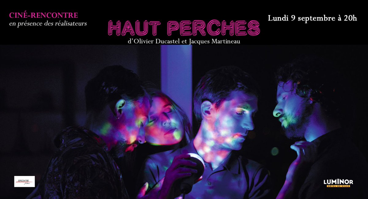 LuminorHDV's tweet photo. Haut perchés - réalisé par Olivier Ducastel et Jacques Martineau 
Séance spéciale lundi 9 septembre à 20h en présence des réalisateurs 
@epicentre 

#comediedramatique #olivierducastel #jacquesmartineau #epicentre https://t.co/jN31athoRZ