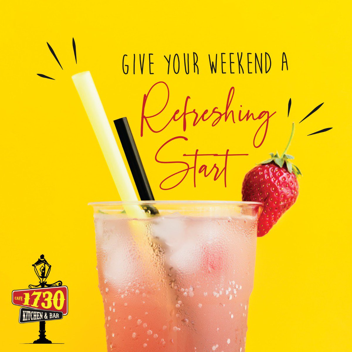 Let's start our weekend on a fresh note!! 🍹
#AtCafe1730WhereElse, Kharadi