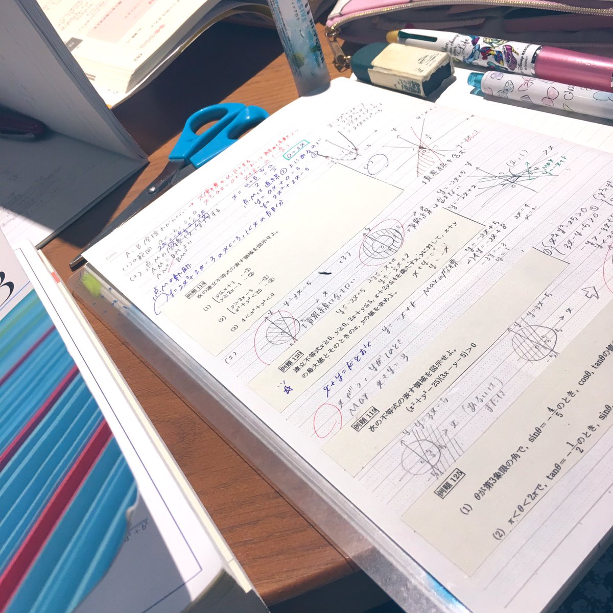 jupiter__1202's tweet image. No.47 #MyStudyNote 数学📘

某進学校理数科の子と勉強会しました笑
数学解くのがはやいはやい😲😲

その子はクラスのみんなとスタプラで
勉強時間を共有し合ってるらしく…
自称進とホンモノの違いを
見せつけられました。笑