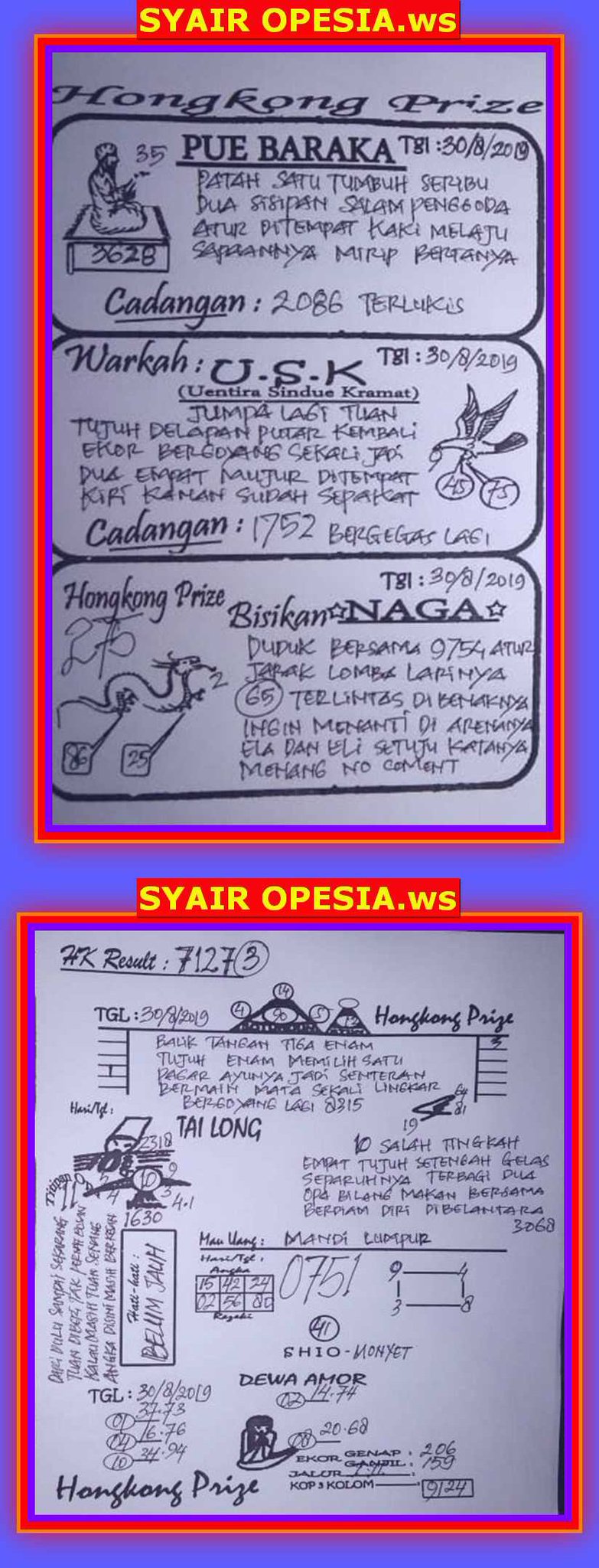 10 Syair hk opesia pue baraka