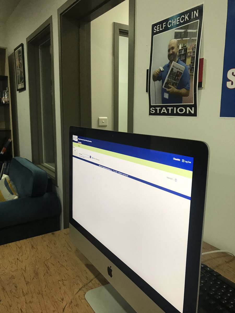 libraryjet's tweet photo. Self check out and self check in stations added to the #library. ✅ Students using them easily. #sudentagency #saspudong #sasmsrocks #sashsrocks @SASchina https://t.co/v3Nn7sXcBG