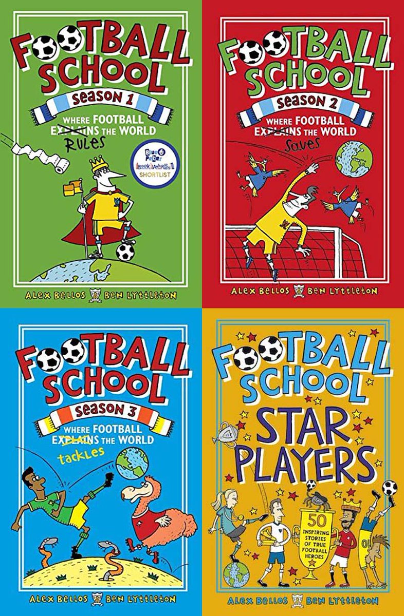 SPECIAL OFFER Get Football School Season 1, 2 & 3 + Star Players for just £19.99 – save over £25% on cover price! A groundbreaking series from bestselling writers @alexbellos & @benlyt that uses football to teach your children about the world shop.wsc.co.uk/football-schoo…