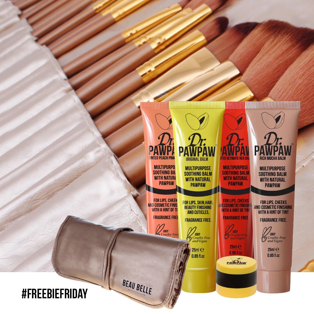We've teamed up with <a href="/DrPAWPAW/">Dr.PAWPAW 💋</a> for you to #WIN 
1. Like this post
2. Tag ya besties below (each comment is an entry) 
3. Make sure you’re following <a href="/BeauBelleUK/">Beau Belle Brushes</a>  and 
<a href="/DrPAWPAW/">Dr.PAWPAW 💋</a> (we check!)

Competition ends 02/09/19.