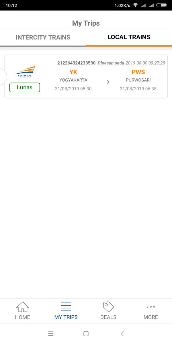 degraphicart's tweet photo. @KAI121 
Saya baru saja, membeli Tiket Kereta api dan sukses, namun setelah saya check di aplikasi KAI nya, transaksi blum dapat diproses dan saldo linkaja saya sudah terpotong dan tiketnya blum keluar di appsnya. mohon bantuannya.
saya melakukan transaksi pagi ini tgl 30 agustus https://t.co/O86XEfJM07