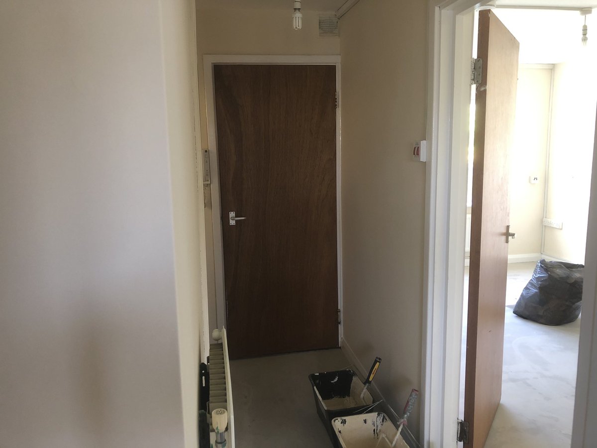 DecorationsDl's tweet photo. Nice little housing association job to see the week out. @JohnstonesTrade used throughout to take it back to a blank canvas. #dld #northwales https://t.co/YAT6qcNSA9