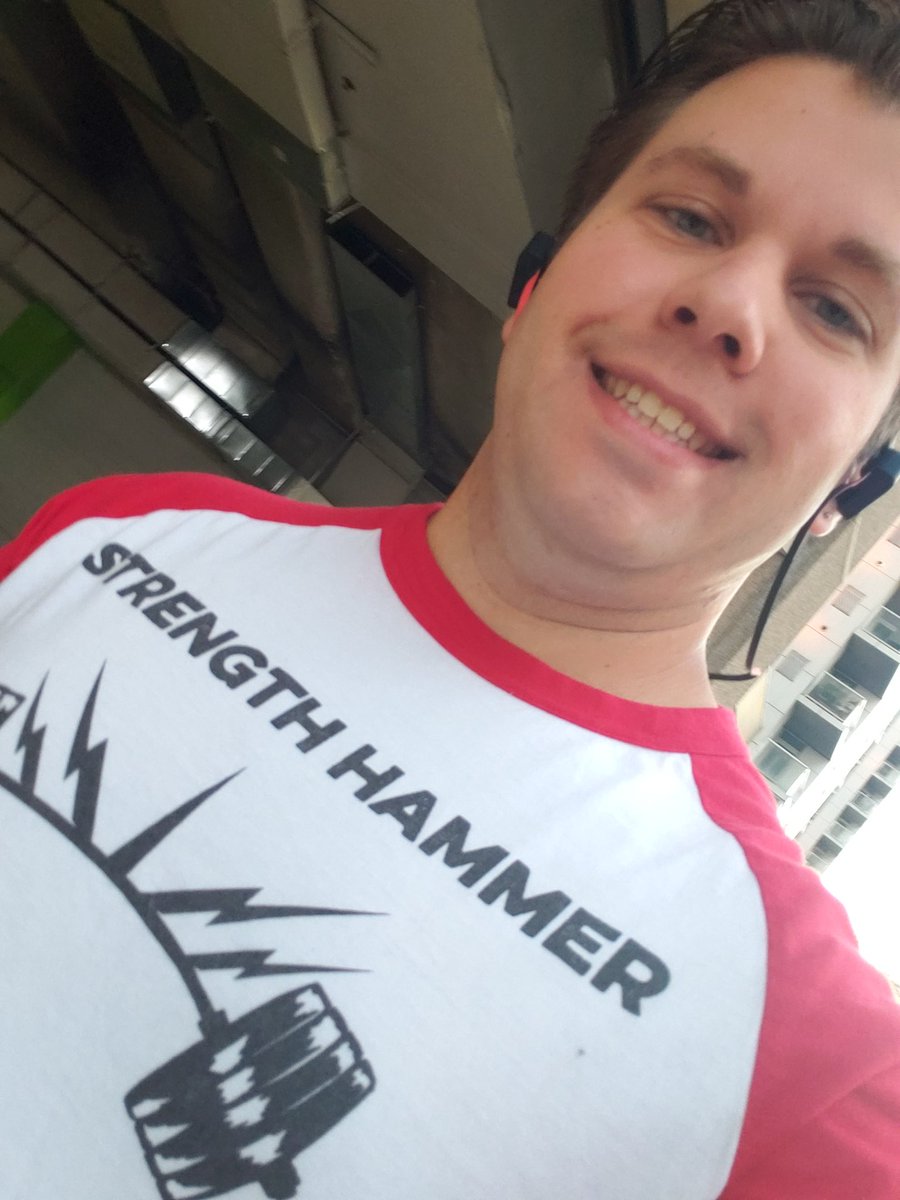 StrengthHammer_'s tweet photo. The barista at Starbucks really liked my shirt. 😄 #Nova2019 https://t.co/vljt22vA3A
