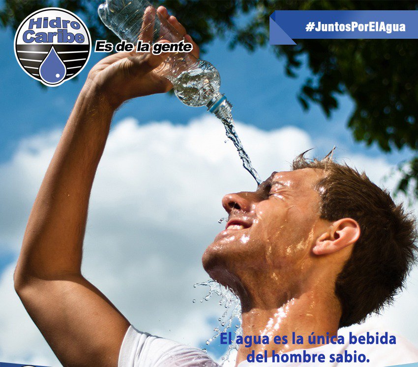 hidrocaribe's tweet photo. 💦#HidroTips El agua es la única bebida del hombre sabio. #JuntosPorElAgua #CadaGotaCuenta #NoMoreTrump #MinAguas #GestiónQueFluyeConLaVida #30Ago https://t.co/AKYUOHTevu
