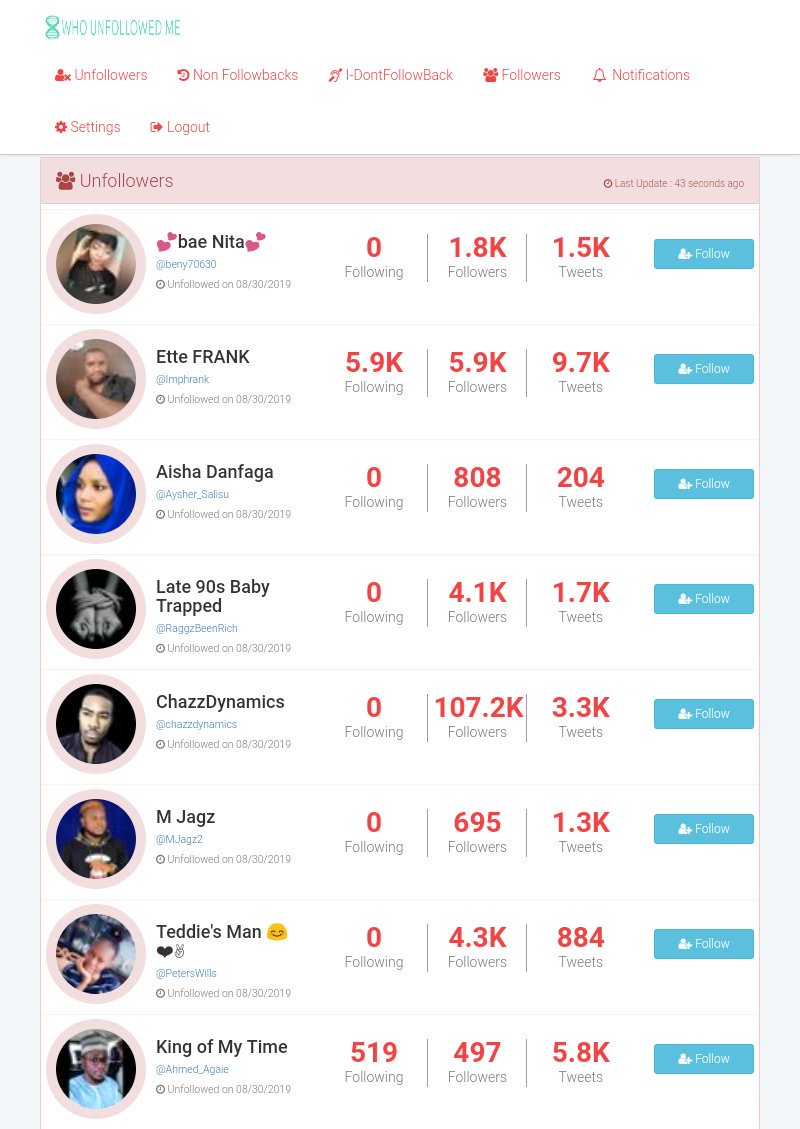 WanjikuKenya's tweet photo. #CHEATERS #UNFOLLOWERS will henceforth meet their match...😱🙈

If you #FOLLOWEDME, and #IFOLLOWEDBACK, then you #UNFOLLOWED...

Don't you bother, ACCOUNT BALANCED👇👇👇👇👇👇👇👇👇👇 https://t.co/jwbfAnRWpV