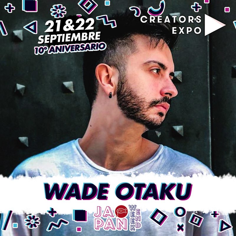 Japan_Weekend's tweet photo. ¡Sumamos un nuevo nombre a Creators Expo, nuestra nueva programación dedicada a Youtube! @wadeotaku estará en Feria de Madrid el sábado 21 de septiembre.

Entradas ya a la venta: https://t.co/xWQxH8IhUF https://t.co/rUULhb0Gcj