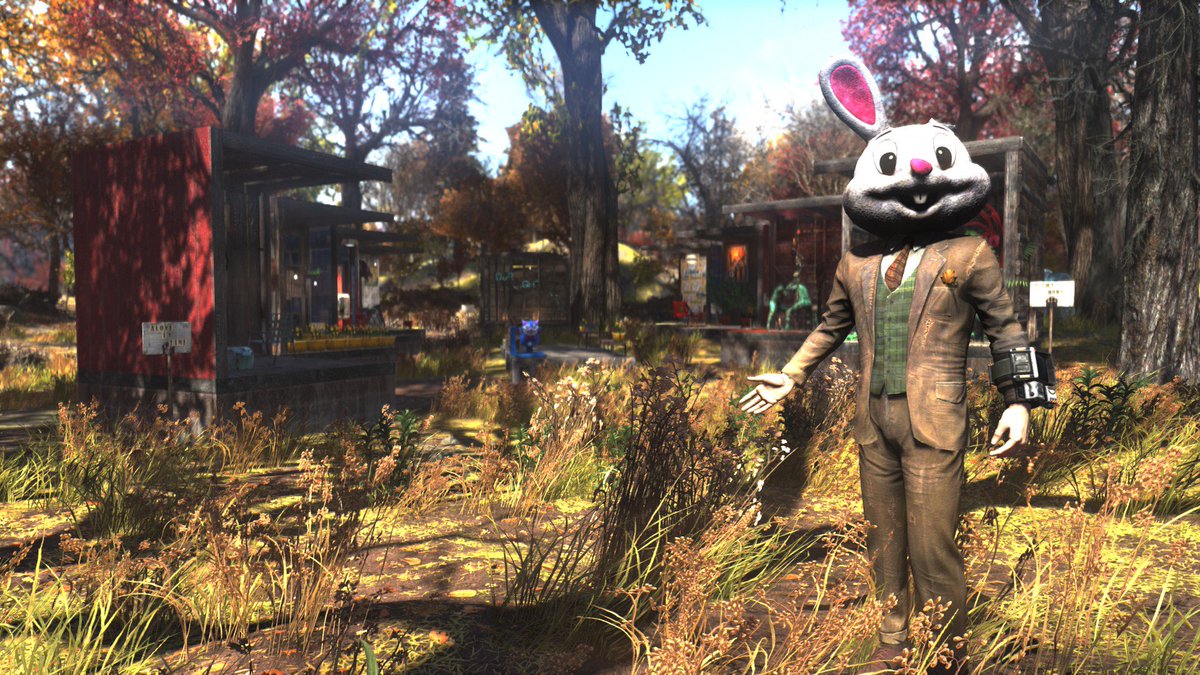 rockpapershot's tweet photo. The Fallout 76 players who started an art gallery in the wasteland - https://t.co/RCgzFpf2WG https://t.co/RKOgKrEwit