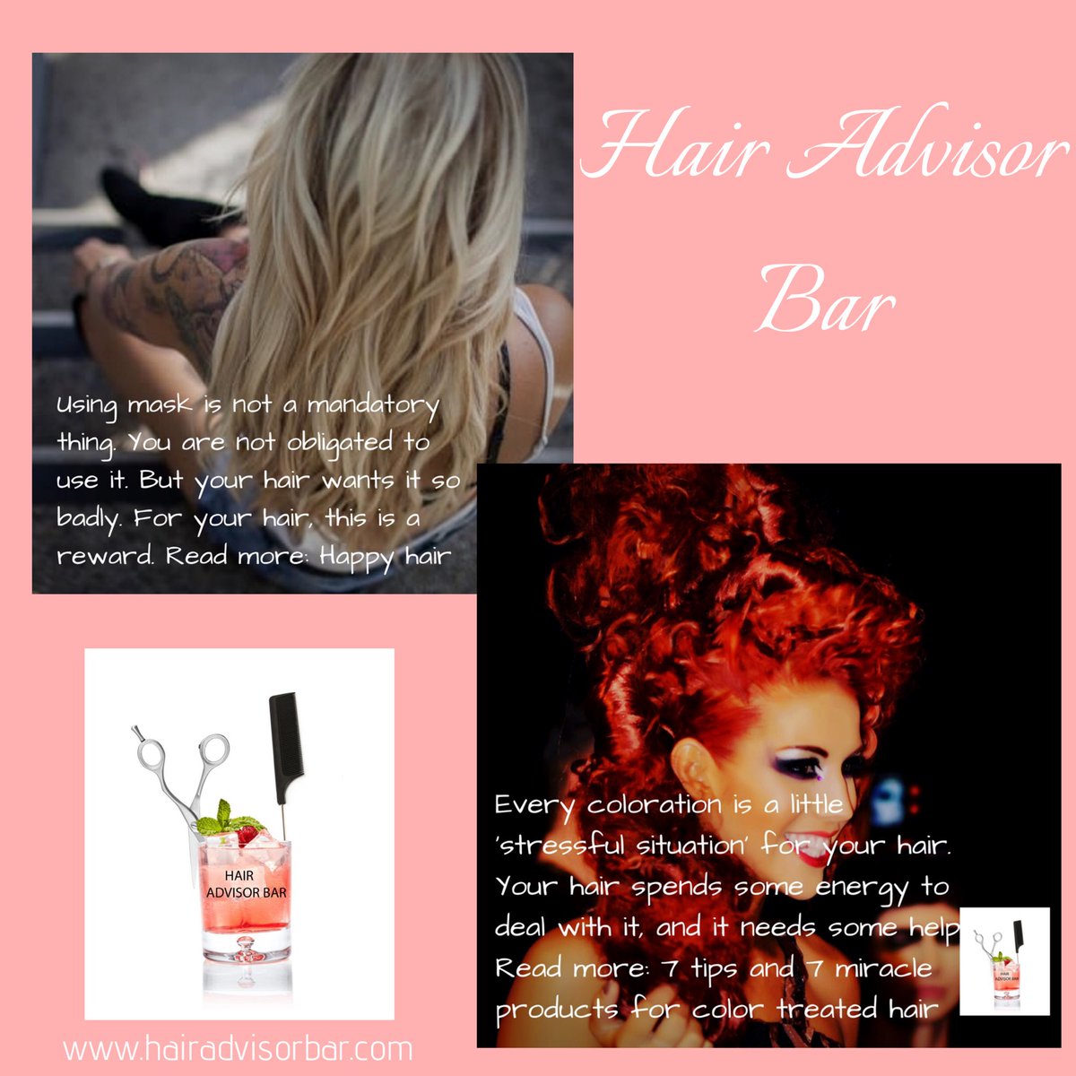 AdvisorBar's tweet image. Find the best hair care tips online! Follow the advice given by professional hairdressers #haircareblog #haircaretips #hairadvice 
hairadvisorbar.com