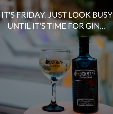 BrockmansGin's tweet image. Counting down the hours... #lookbusy #friday