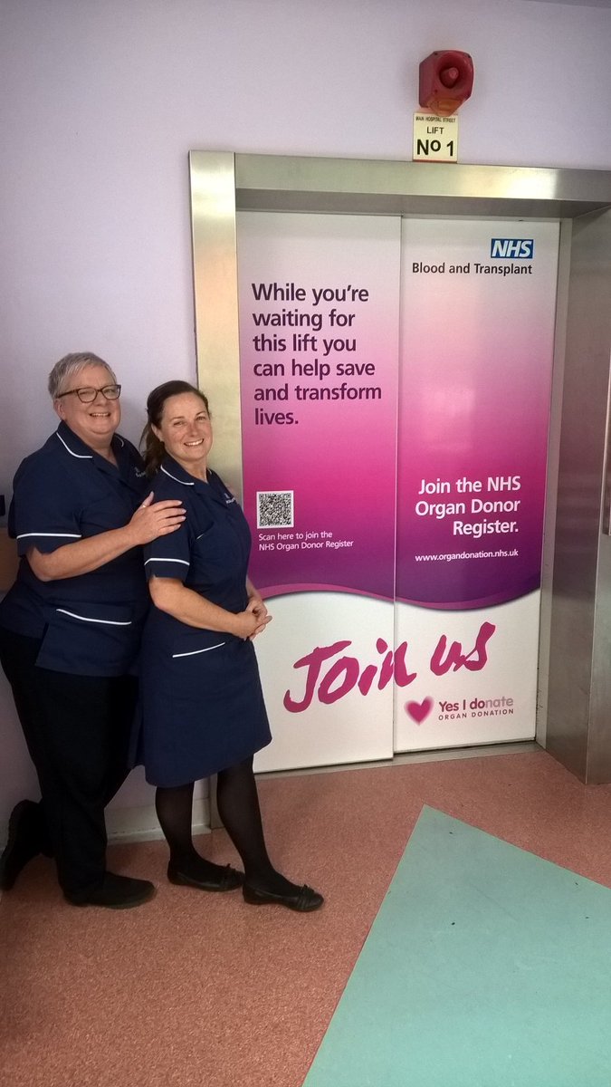 NCAlliance_NHS's tweet photo. Have you spotted our Organ Donation Week lift wraps yet? #ODWeek starts on Monday. Why not spend the time you are waiting for or taking the lift wisely and sign the Organ Donor Register now? #PassItOn #OrganDonation @GiveBloodNHS @NHSorgandonor @NHSBT https://t.co/okhHPM8174