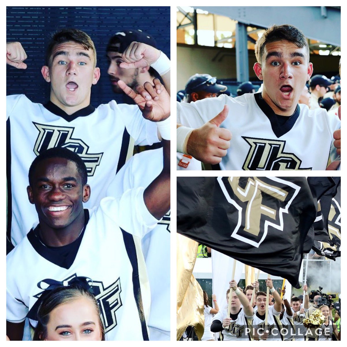 Congratulations to Tripp for cheering at his first college game last night! GKCO🖤💛 <a href="/MelissaLynCarr/">Dr. Melissa Carr</a> <a href="/delandbulldogs/">DeLand High Bulldogs</a>