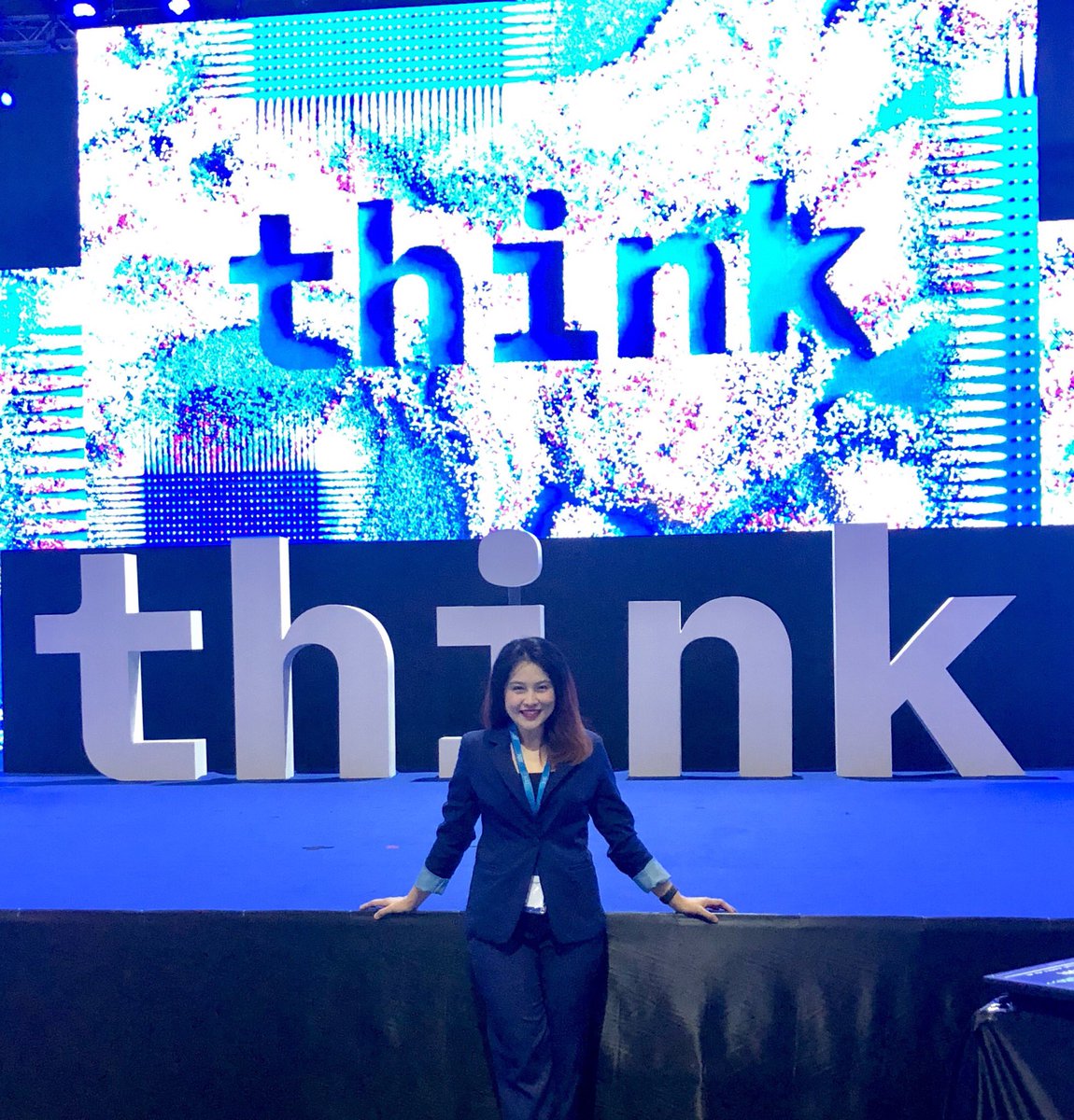 P_Pattaravadee's tweet photo. My first “think” #IBMThinkTH #IBM https://t.co/9ehT5aU5ju