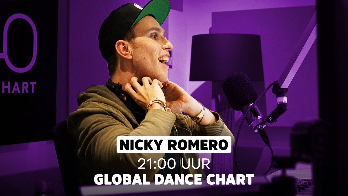 538's tweet photo. Zet je radio een tandje harder, want @NickyRomero host vanavond de #GlobalDanceChart op #Radio538! 🙌 🔥 https://t.co/CTKNh9oOHA