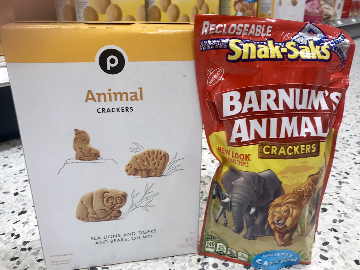 tandrewswriter's tweet photo. Two brands of #animalcrackers... two very different #ingredientlists. Even though they may look and taste the same, not all #snacks are created equal! This is why we #educate & #advocate! #foodallergy #safesnacking #eggallergy #milkallergy https://t.co/1SzWyCOfEn