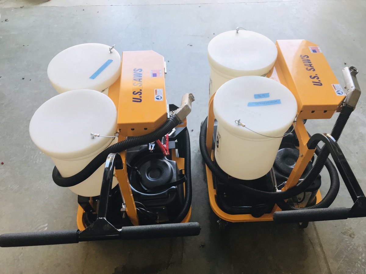 DurableSurfaces's tweet photo. New caulk pumps are here @USSaws 
Our guys are excited to break them in. https://t.co/igDKwJW5I1