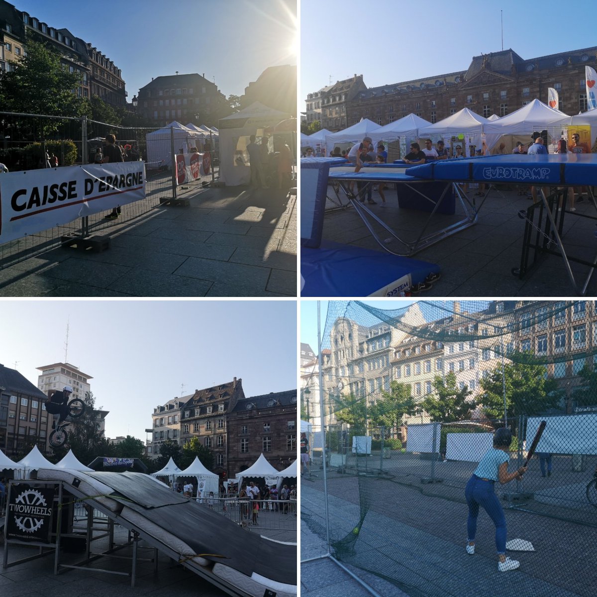 SarahBelkai's tweet photo. C'est la rentrĂ©e du Sport place KlĂ©ber #Strasbourg, et il y a dĂ©jĂ du monde pour ce 1er jour. La @CaissEpargneGEE accompagne cette annĂ©e encore ce bel Ă©vĂ©nement avec @SportStrasbourg. RDV demain de 11h Ă 18h đïžââïžđŽââïž #VousEtreUtile #PlusGrandPlusProche https://t.co/yOop9kfxN5