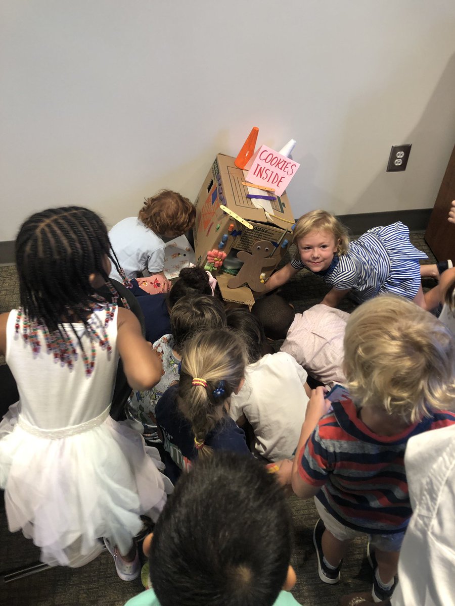 After a long week of searching, we FINALLY found our GB Man! That sneaky cookie was in Mr. Marshall’s office! Our Honey Badgers were true to their form.. they completely, and somewhat savagely, tore him apart and began eating him right away! #TrinityLearns #PreK