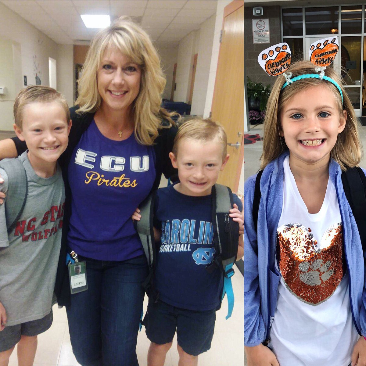 ReaViewESNC's tweet photo. So many #collegecolorsday spirit going on at @ReaViewES_NC ! #UcpsCollegeReady #UCPSBacktoSchool #beTheBest @AGHoulihan @UCPS_MonroeNC @ms_kate https://t.co/yO9md5MbiY