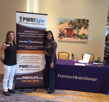 PWRGymTucson's tweet photo. Nancy and Natasha attended the Oro Valley Chamber - Non-Profit Vendor Fair. A room full of Oro Valley chamber members for their annual meeting allowed them to get the word out further about PWR!
#pwr4life #exercise4brainchange #pd #parkinson #orovalley https://t.co/0gGMNRvnYq
