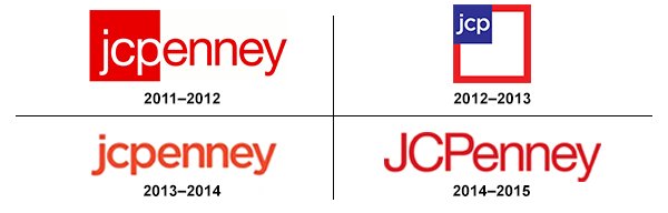Top 10 branding fails 07. JCPenney has rebrand three times in three years to come back to the original one. When is not right is not right. No comments.
underconsideration.com/brandnew/archi…