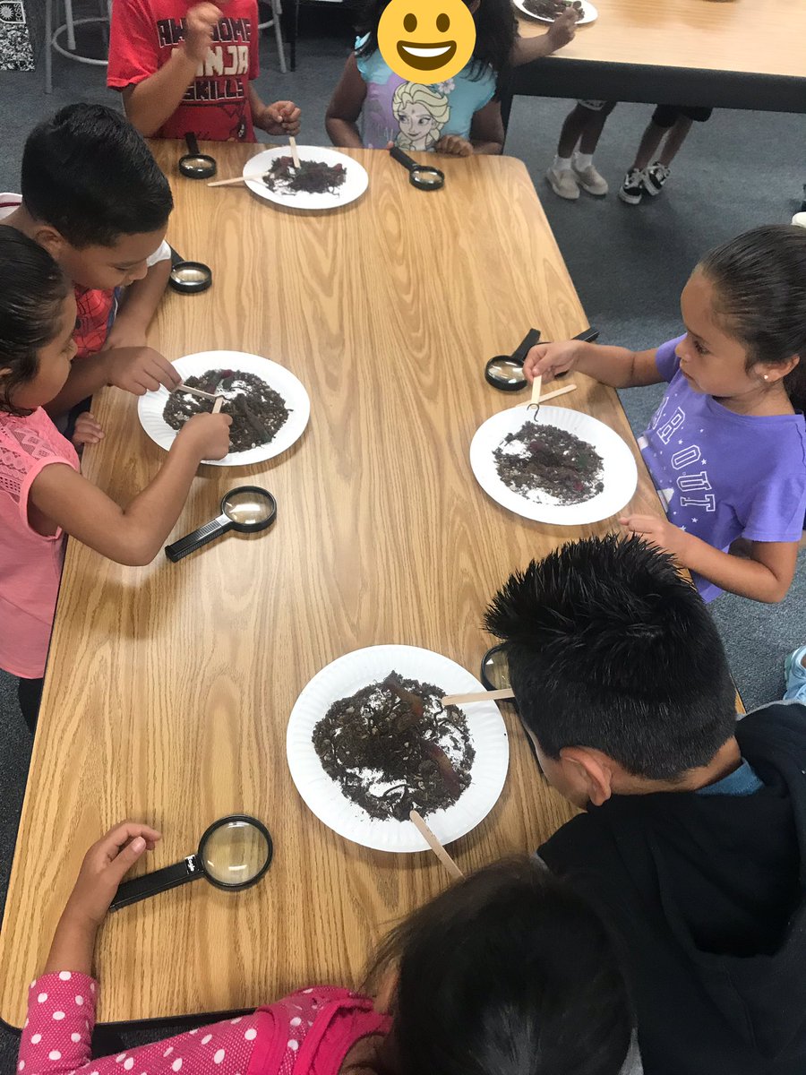 MrsTaylorWHF's tweet photo. Kindergarten students observe the differences between real worms and gummy worms today in the #STEMLab. Great lesson @CoachtoLearn! https://t.co/RocQqawHHy
